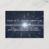 Een coole DJ-ruimteschip visitekaartje (Achterkant)