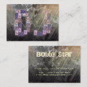 Een coole DJ-stapel voor luidsprekers Visitekaartje (Voorkant / Achterkant)