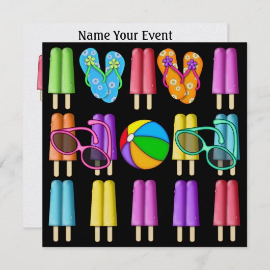 EEN COOLE INVITE - SRF KAART (Voorkant / Achterkant)