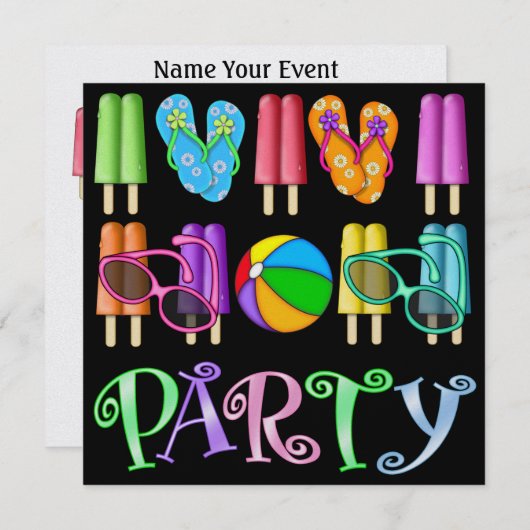 EEN COOLE INVITE - SRF KAART (Voorkant / Achterkant)