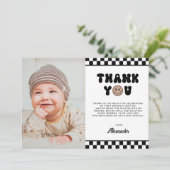 Een coole kerel eerste verjaardag bedankkaart (Staand voorkant)