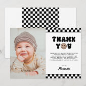 Een coole kerel eerste verjaardag bedankkaart (Voorkant / Achterkant)