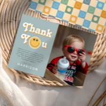 Eén Coole Kerel Jongens Foto Verjaardag Bedankt