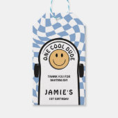 Eén Coole Kerel Skateboard 1e Verjaardag BEDANKT Cadeaulabel (Voorkant)