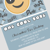 Een coole kerel verjaardag uitnodiging eerste verj