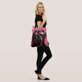 Een coole rottweiler met zonnebril tote bag (Op model)