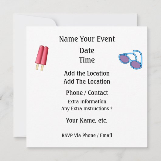 Een COOLE Uitnodiging (Achterkant)