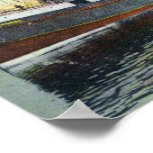 Een Coos Bay Shipping Scene op Dock Poster (Hoek)