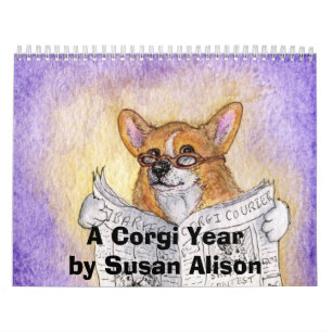 Een Corgi Jaar door Susan Alison Kalender