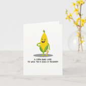 Een Corn Knee Kaart Funny Recovery Kaart (Gele Bloem)