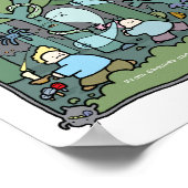 Een Cornish Litany A4-printer - Gehakte Bossen Poster (Hoek)