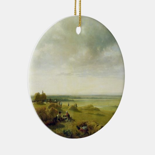 Een cornveld keramisch ornament (Rechts)