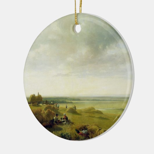 Een cornveld keramisch ornament (Links)