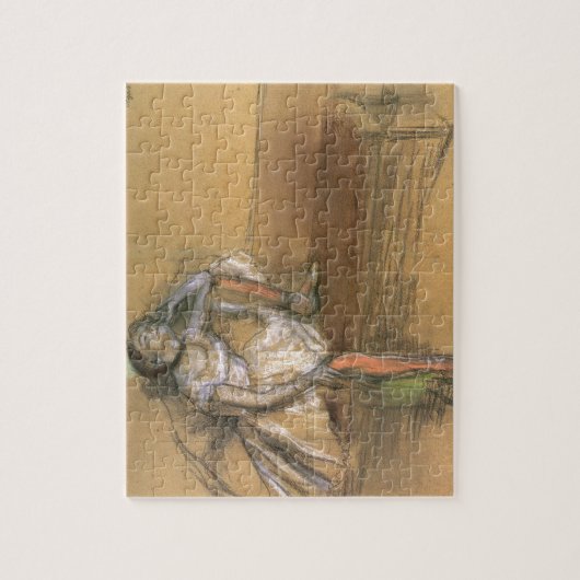 Een Coryphee Resting door Edgar Degas,  ballet Legpuzzel (Verticaal)