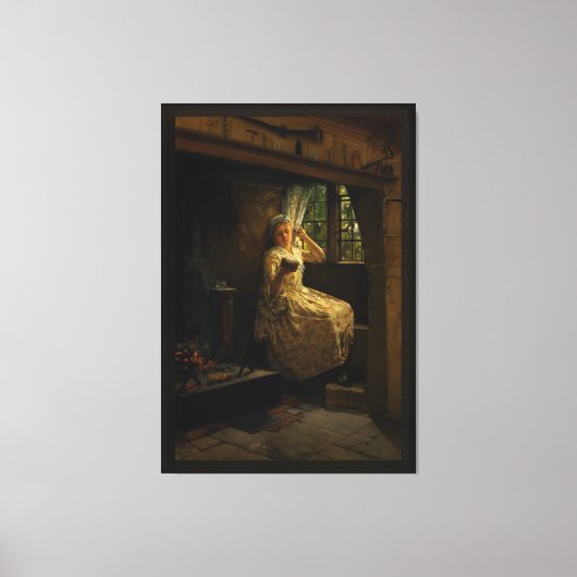 Een Cosey Corner van Frank Millet Canvas Afdruk (Voorkant)