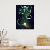 Een Cosmic Horror Portal Cthulhu Poster (Keuken)