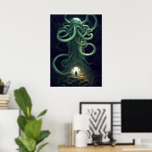Een Cosmic Horror Portal Cthulhu Poster (Thuiskantoor)