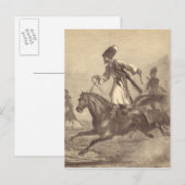 Een Cossack Horseman Briefkaart (Voorkant / Achterkant)
