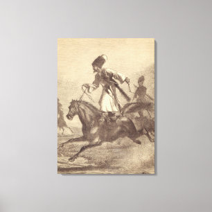 Een Cossack Horseman Canvas Afdruk