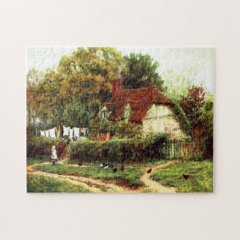 Een Cottage bij Hambledon door Helen Allingham Legpuzzel