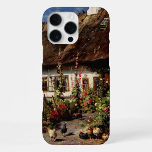 Een cottage garden met kippen van Peder Monsted iPhone 16 Pro Max Hoesje