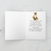 Een cougar persoonlijkheid verjaardag leuk dier kaart (Binnen)