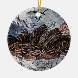 Een Covey van Bobwhites Keramisch Ornament
