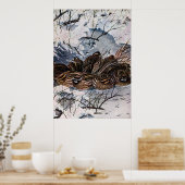 Een Covey van Bobwhites Poster (Keuken)