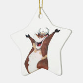 Een Cow-versiering hebben Keramisch Ornament (Links)