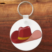 Een cowboy pet sleutelhanger (Voorkant)