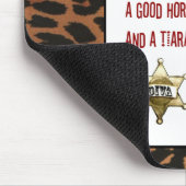 "Een Cowgirl Diva moet gelukkig zijn..." Muismat (Hoek)