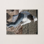 Een cowgirl van de rodeo legpuzzel (Horizontaal)