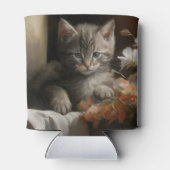 Een Cozy Corner Tabby Kitten Blikjeskoeler (Achterkant)