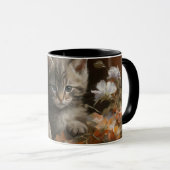 Een Cozy Corner Tabby Kitten Mok (Voorkant rechts)