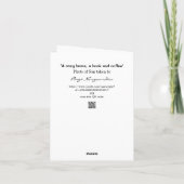 Een Cozy Home, Goed Boek en Koffie Kaart (Achterkant)