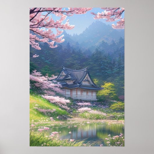 Een Cozy Wooden House Poster (Voorkant)