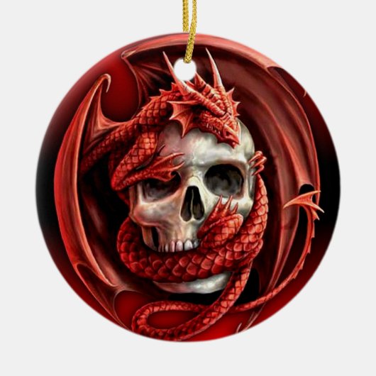 Een � cr voor Halloween - Keramisch Ornament (Voorkant)