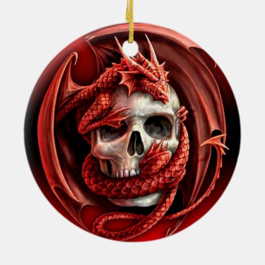 Een � cr voor Halloween - Keramisch Ornament (Achterkant)