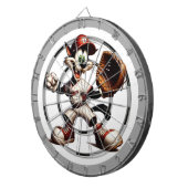 Een Crazy Cat Baseball Pitcher Regulation Dartbord (Voorkant Rechts)