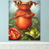 Een creatie in de salade canvas afdruk (Insitu (Houten vloer))