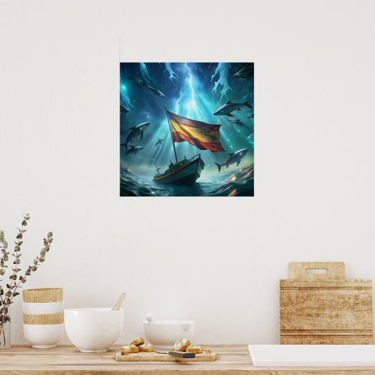 Een creatief afbeelding voor je poster Spaans (Keuken)