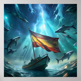 Een creatief afbeelding voor je poster Spaans