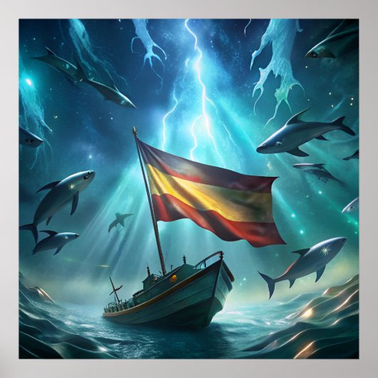 Een creatief afbeelding voor je poster Spaans (Voorkant)