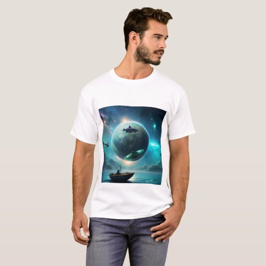 Een creatief en leuk T'shirt met fantasie T-shirt (Voorkant volledig)