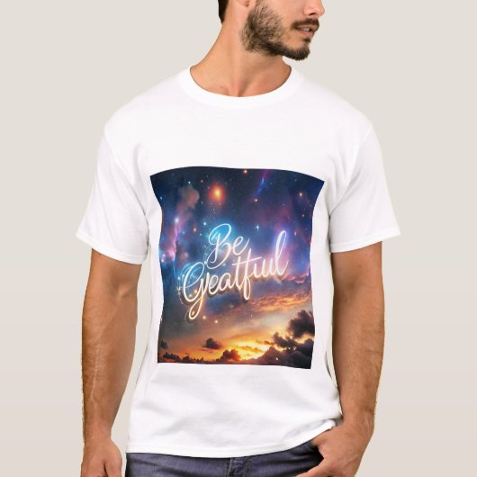 Een creatief T'shirt om dankbaar voor te zijn T-shirt (Voorkant)