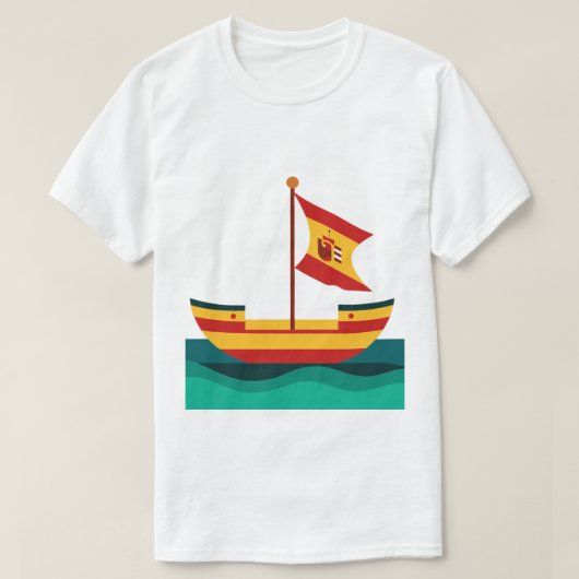 Een Creative T'shirt voor Spanje bootverkoop T-shirt (Design voorkant)