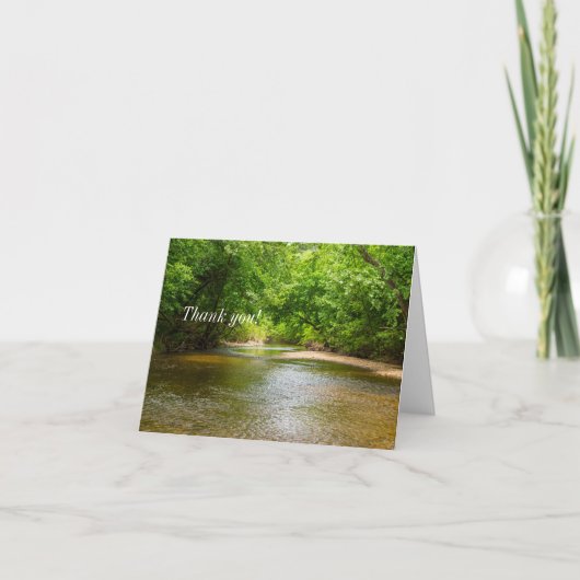 Een Creek-bedankt-kaart Bedankkaart (Voorkant)
