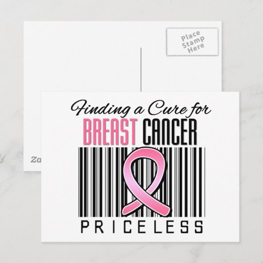 Een crème vinden voor borstkanker briefkaart (Voorkant / Achterkant)