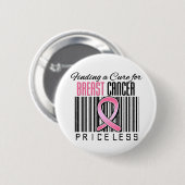 Een crème vinden voor borstkanker ronde button 5,7 cm (Voorkant /achterkant)