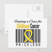 Een crème vinden voor kinderkanker briefkaart (Voorkant / Achterkant)